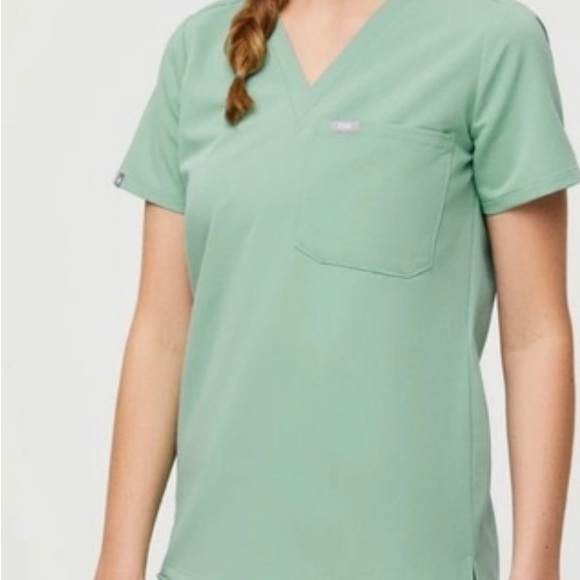 Figs Tops Figs Jade Green Scrub Top Poshmark